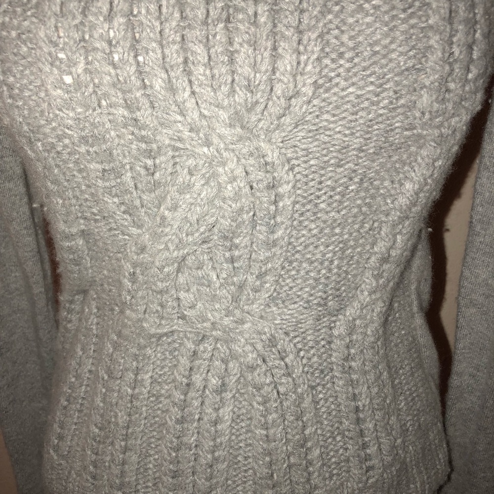 💰Joan Vass || grey sweater woven knitted sweater - Picture 3 of 5